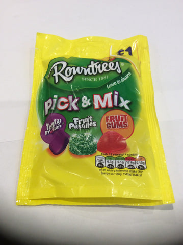 Rowrntrees pic&mix bag-120gX10-20%-£-1.00-p/m.