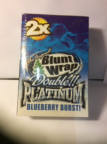 Blunt Wrap Double Platinum Blueberry Burst 25's-20%code-64