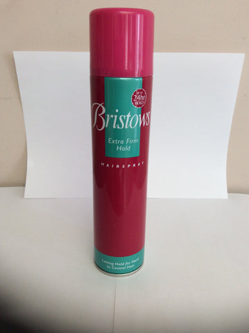Bristows extra firm hold hair spray-300mlX6-20%-p/m-£1.79